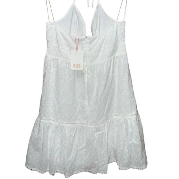 NWT Gianni Bini White Halter Eyelet Dress - Picture 4 of 7